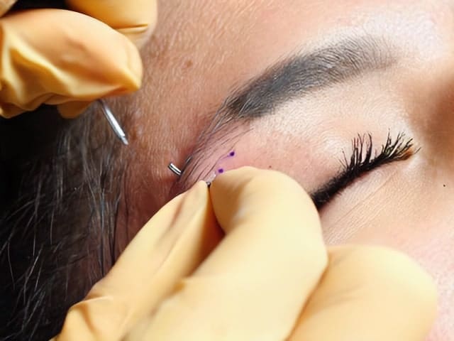 Eyebrow piercing at Professional Piercers of Main
