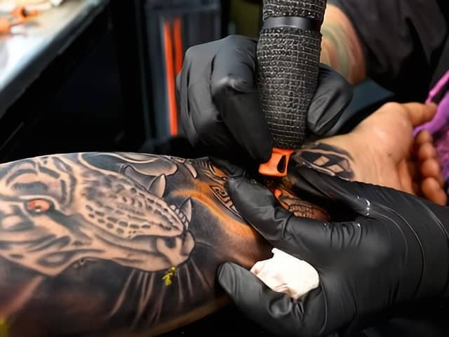 Hand Tattoo at Witch City Ink