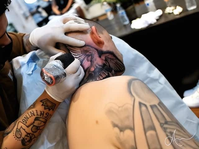 Neck Tattoo at Empire Tattoo Boston