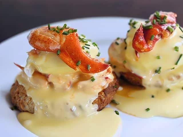 The Cooked Goose Lobster Eggs Benedicts