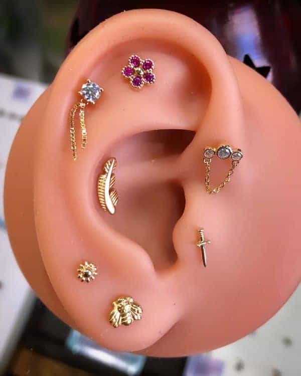 Ear Piercing at Black Diamond Body Piercing studio