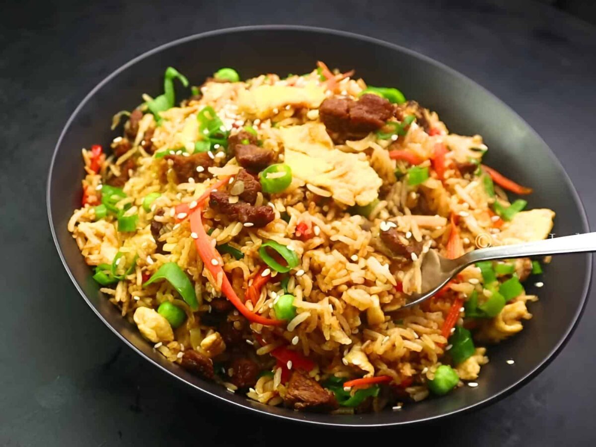 Imperial China Buffet Beef fried rice