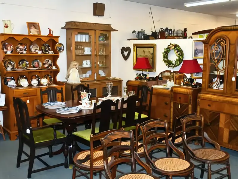 Antique furniture at Fairfield Antiques Mall