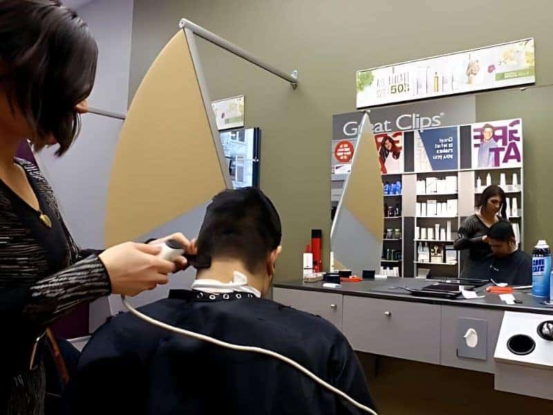 Men's hair cut at Great Clips