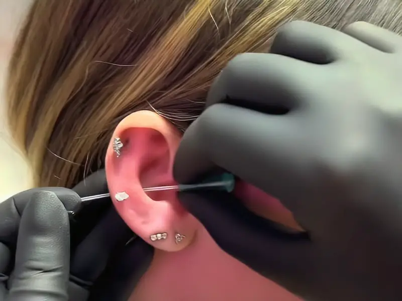 Conch Piercing at High Tide Tattoo Co. Of Brunswick